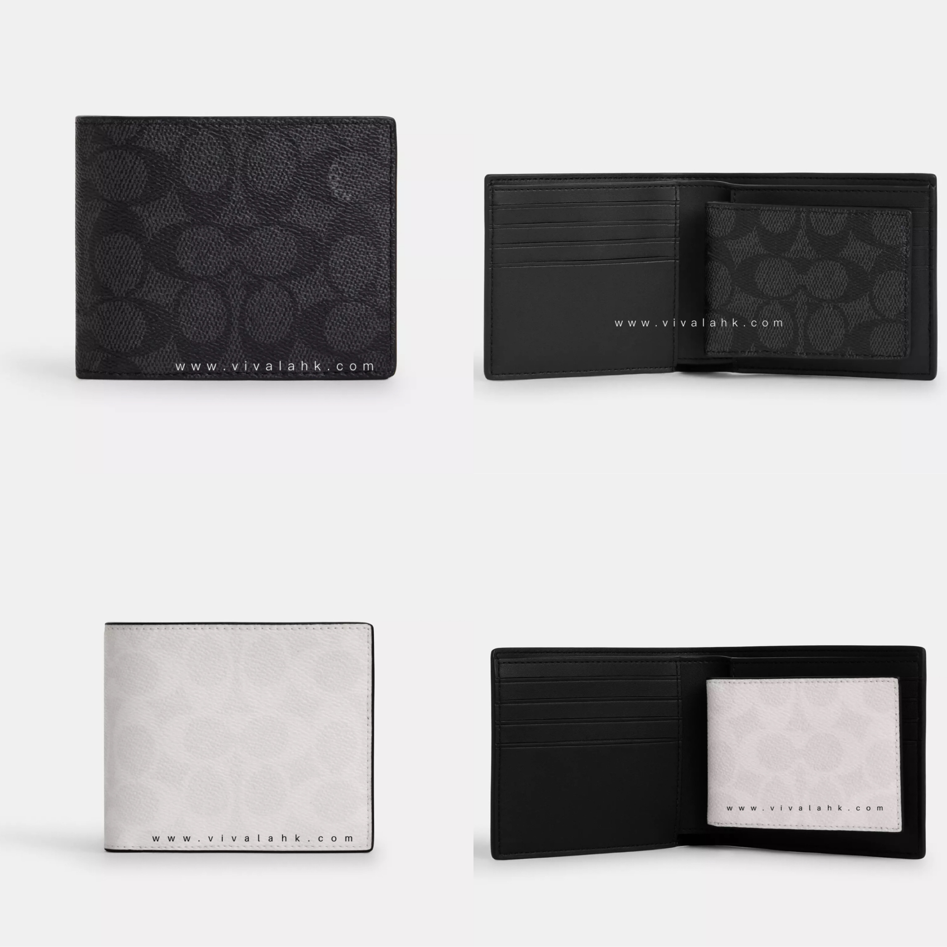 Coach - 男裝3合1銀包 (C字暗花) (CW380)