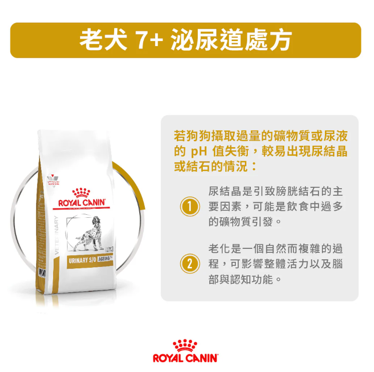 Royal Canin - 獸醫配方 -Urinary S/O Ageing 7+ 成犬7歲以上泌尿道處方乾糧