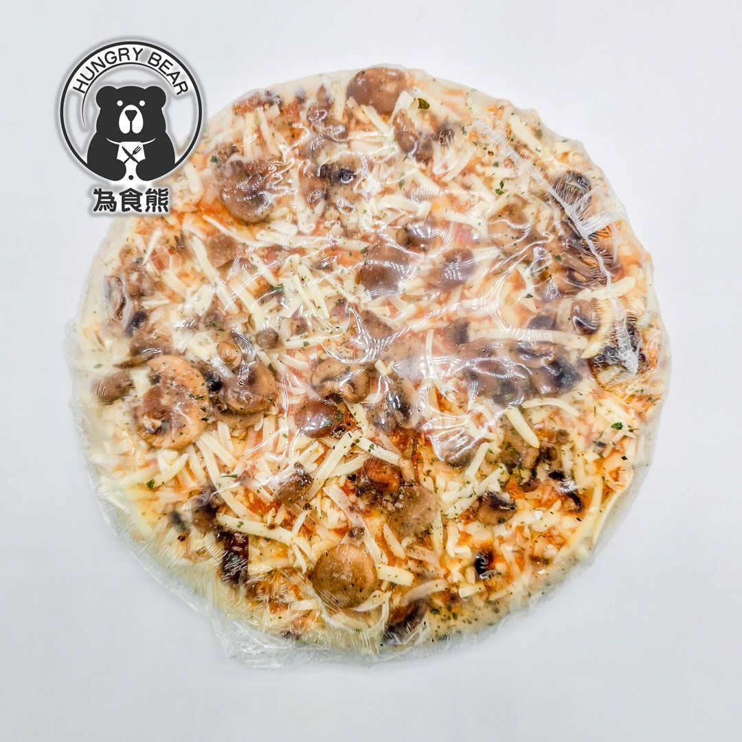 (蘑菇芝士9.5寸脆薄批) 波蘭直送 - 蕃茄蘑菇芝士香脆薄批披薩 320g (急凍-18°C) PIZZA 圓形批 薄餅
