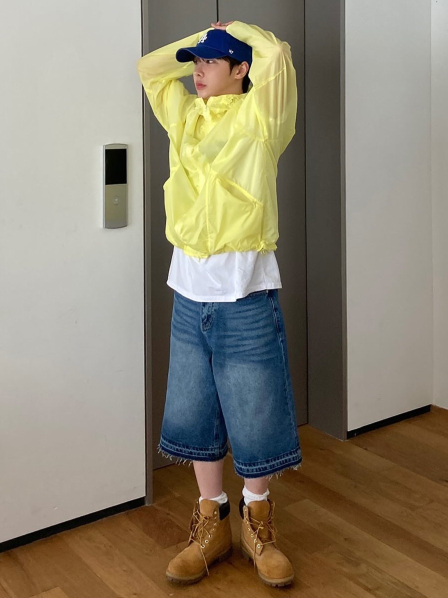 (韓國獨家特價) Decki 水洗百慕達牛仔褲