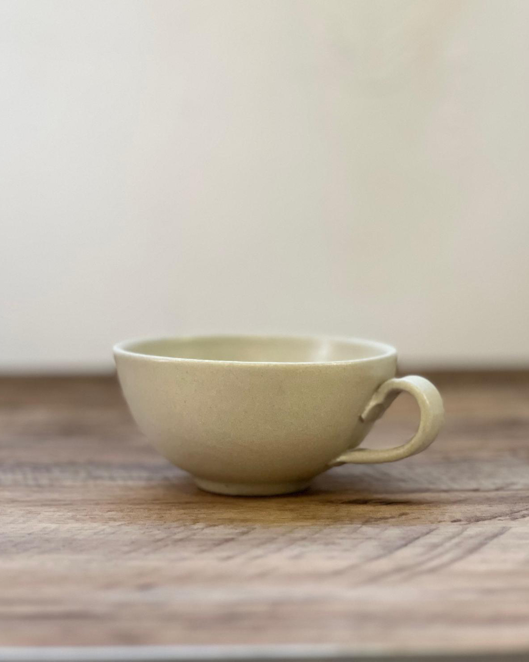 有耳闊口拉花杯 生成｜信樂燒