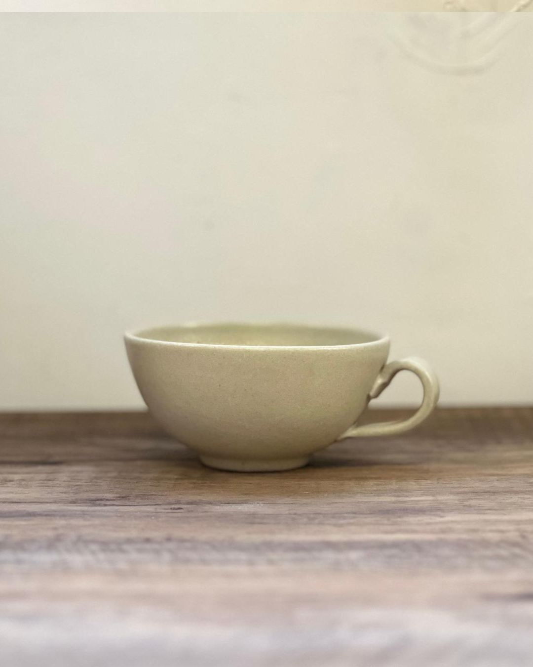 有耳闊口拉花杯 生成｜信樂燒