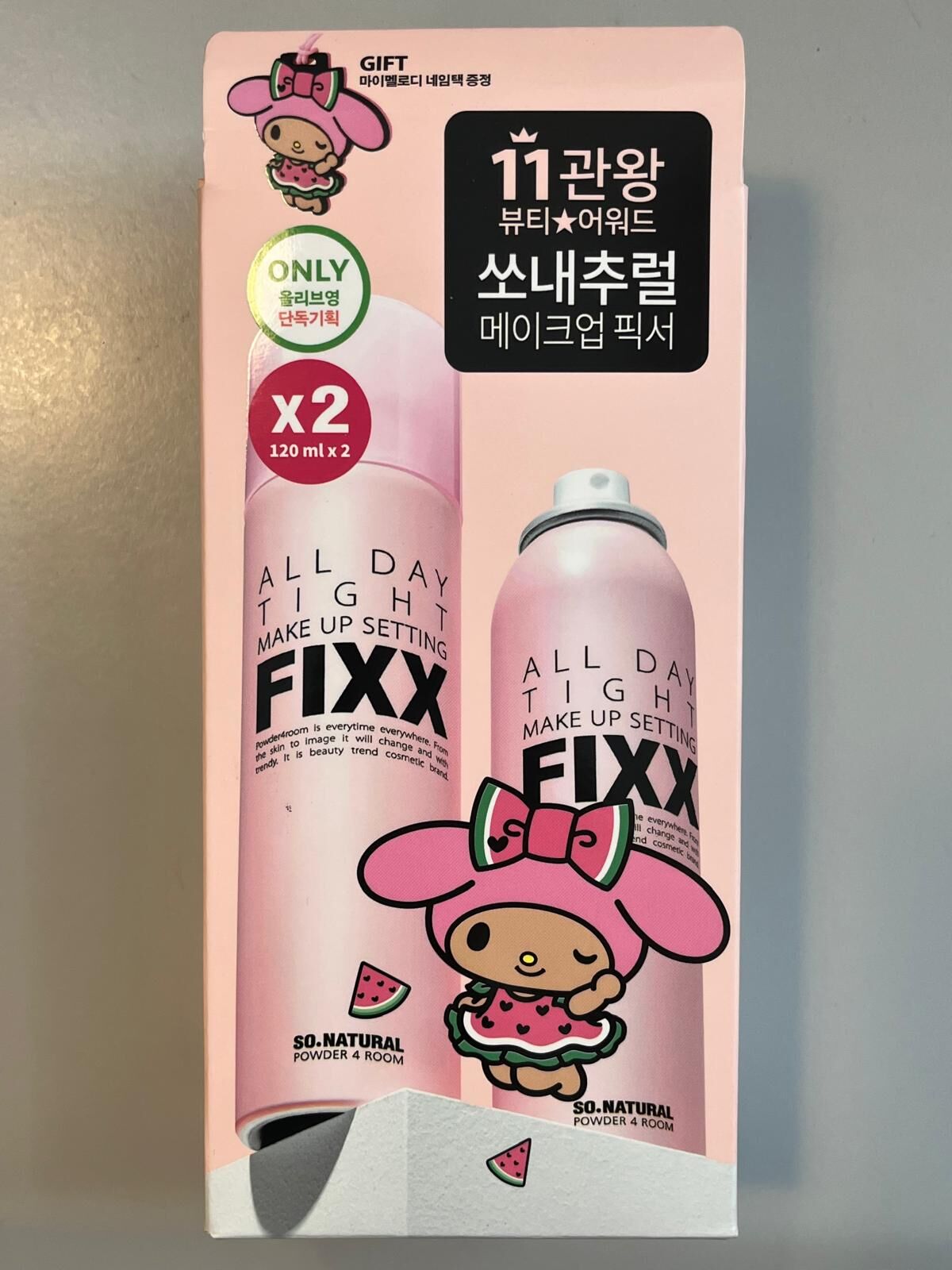 SO NATURAL 全天候超完美定妝噴霧 120毫升+120毫升