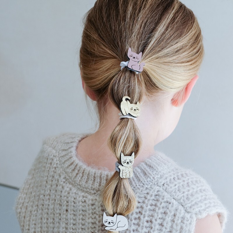 Mimi & Lula 秋日山林-迷你俏皮小貓髮束8入