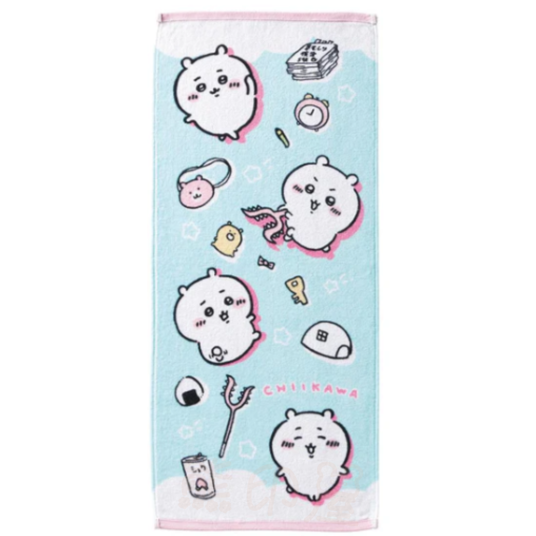 Chiikawa吉伊卡哇討伐長毛巾100% 棉(34x80cm)