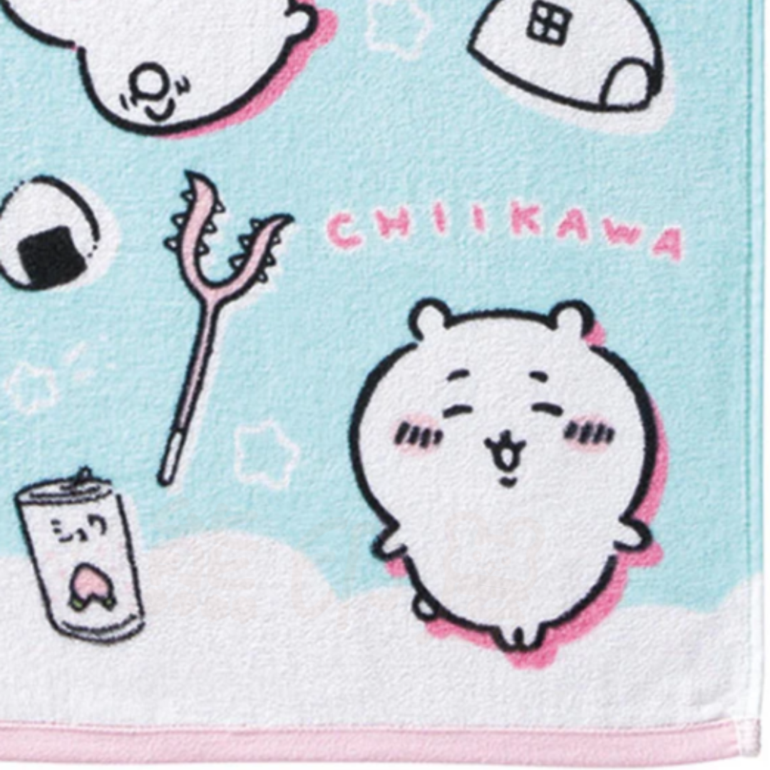 Chiikawa吉伊卡哇討伐長毛巾100% 棉(34x80cm)