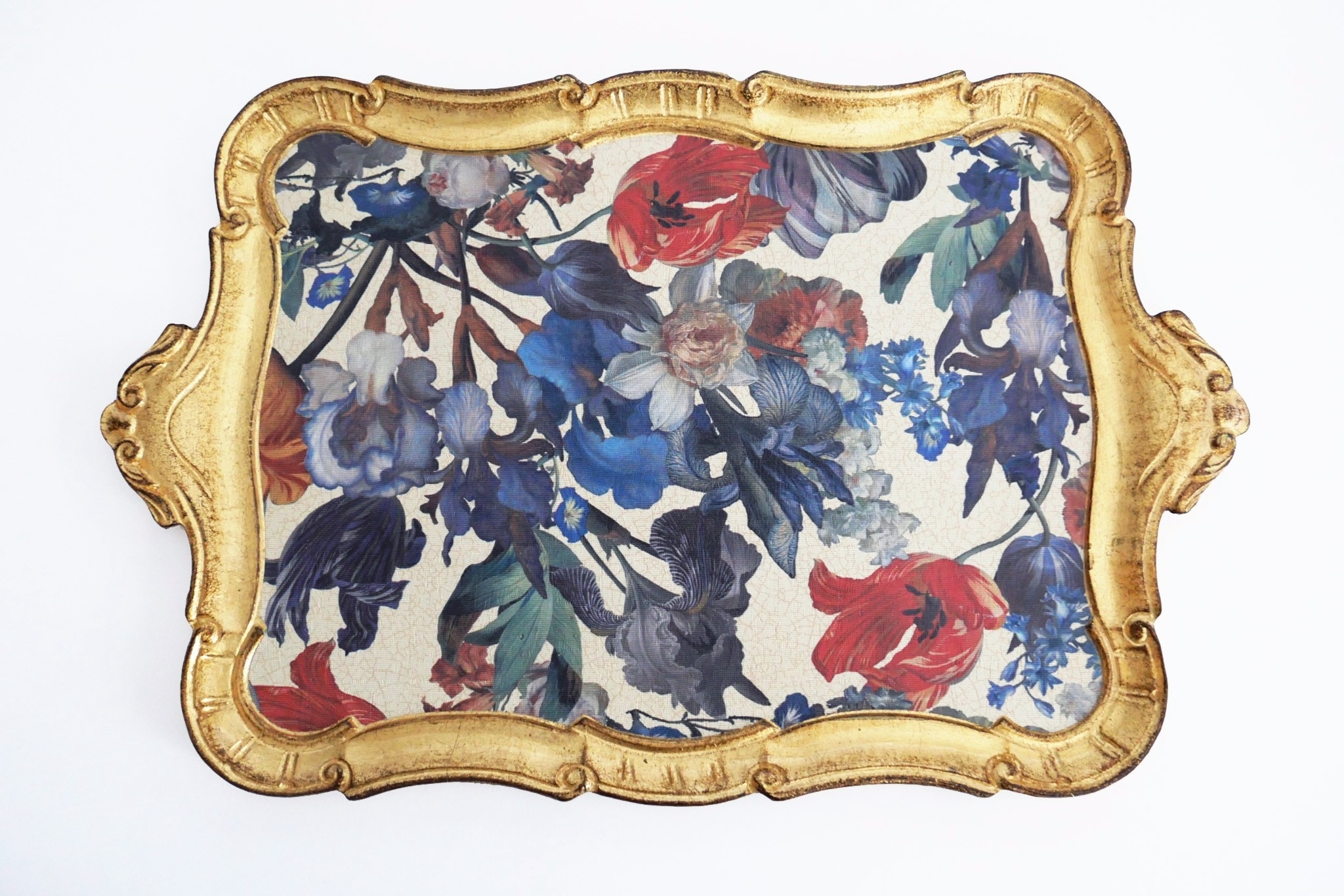 L&M FLORENCE ART｜Trays-Iris & Gold