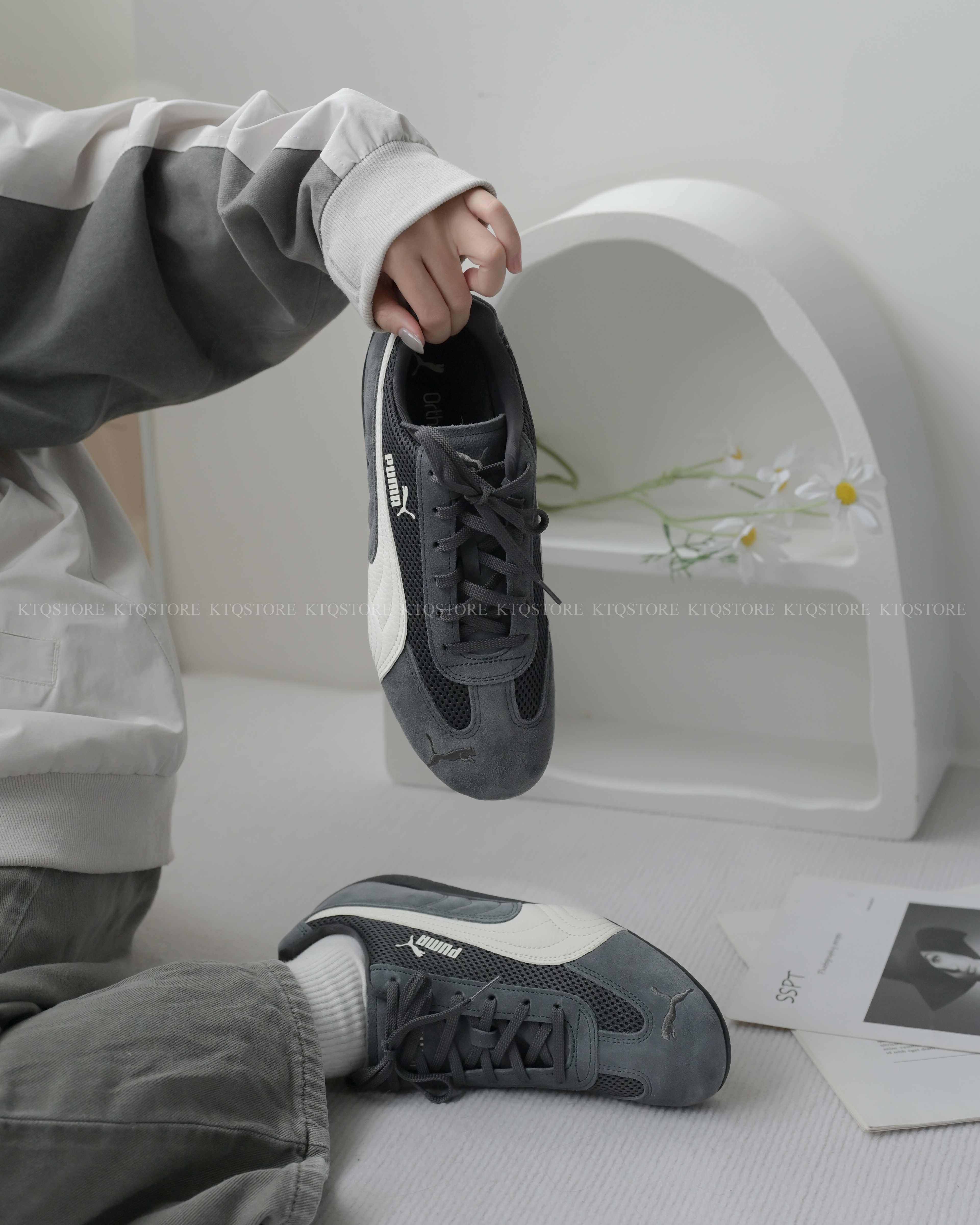 KTQ STORE ‧ Puma Speedcat Mesh Dusky Grey 賽車鞋 男女同款 灰色 404370-01