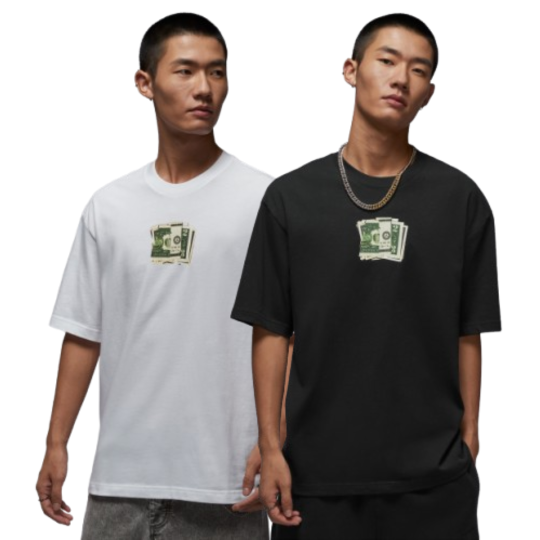 JORDAN MONEY 85 SS CREW 美金T 黑 IQ6953-010 白 IQ6953-100 IX