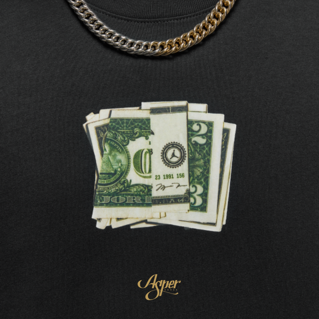 JORDAN MONEY 85 SS CREW 美金T 黑 IQ6953-010 白 IQ6953-100 IX