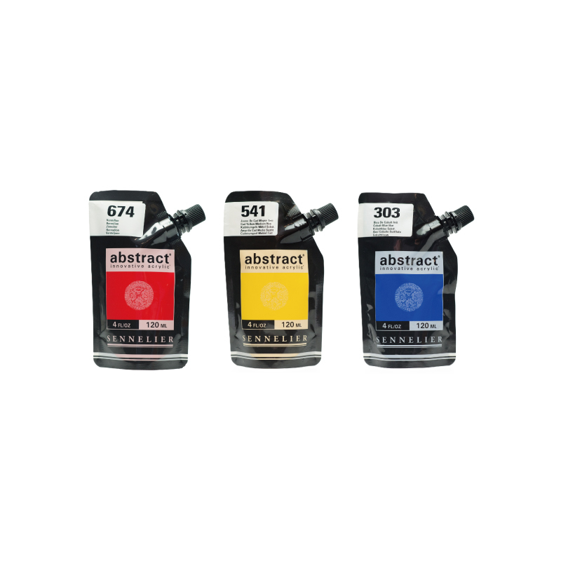 法國 SENNELIER 申內利爾 Abstract 壓克力顏料 (袋裝) 120ml 共60色 *單售*