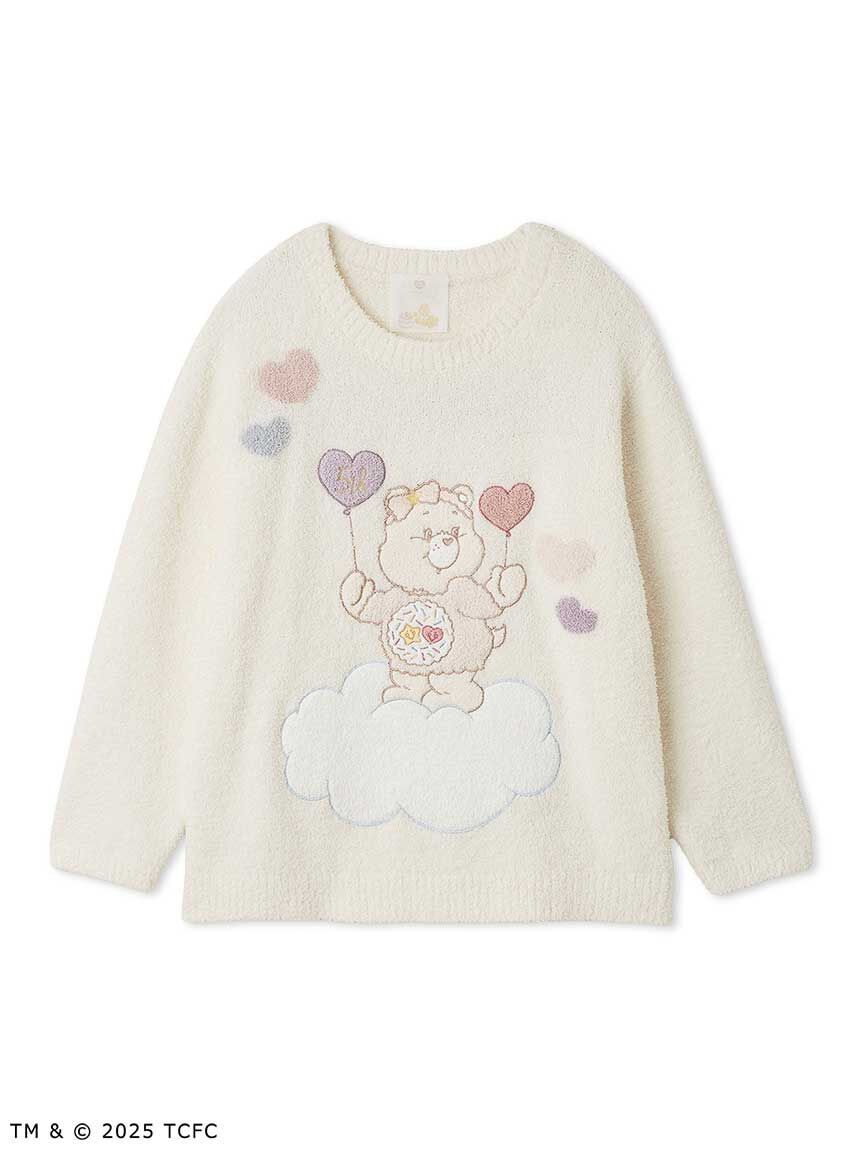 預購┃SNIDEL HOME Care Bears 彩虹熊 愛心熊 針織 刺繡 家居服 長袖 毛毛 上衣
