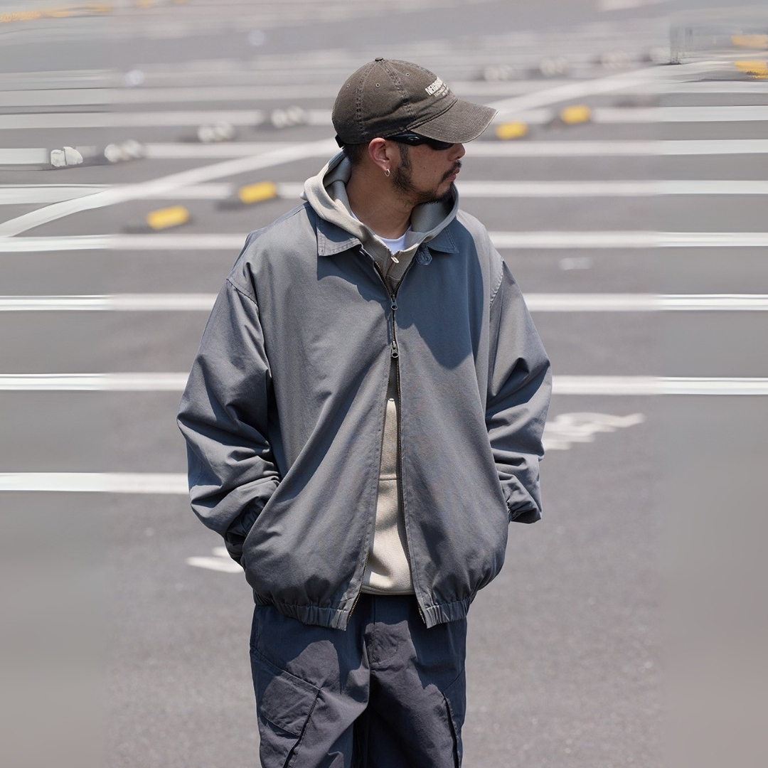 翻領水洗復古哈靈頓夾克外套