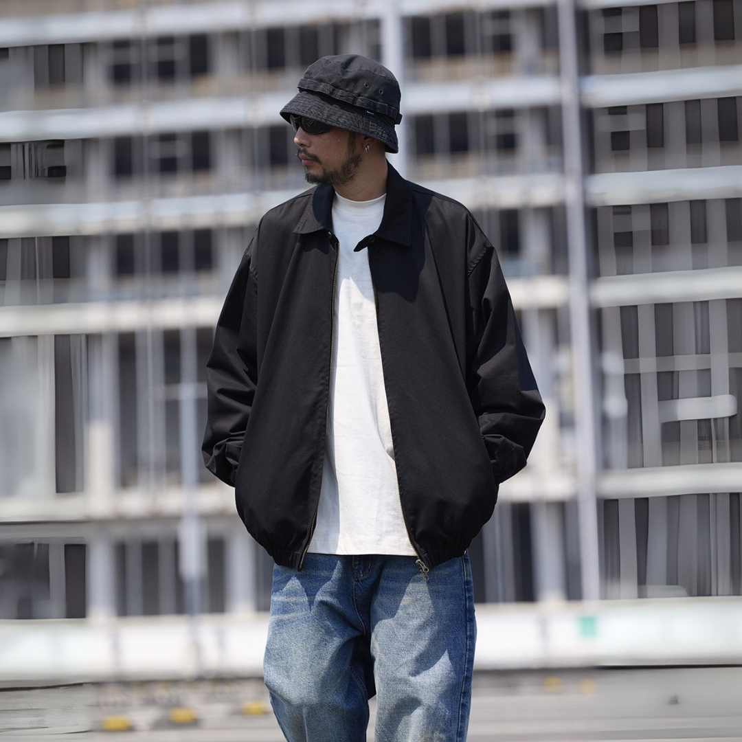 翻領水洗復古哈靈頓夾克外套