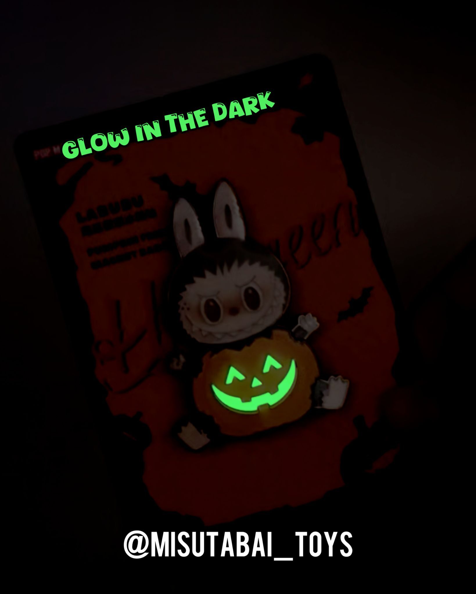 LABUBU Happy Halloween Party Series Pumpkin Fridge Magnet Badge (POPMART)