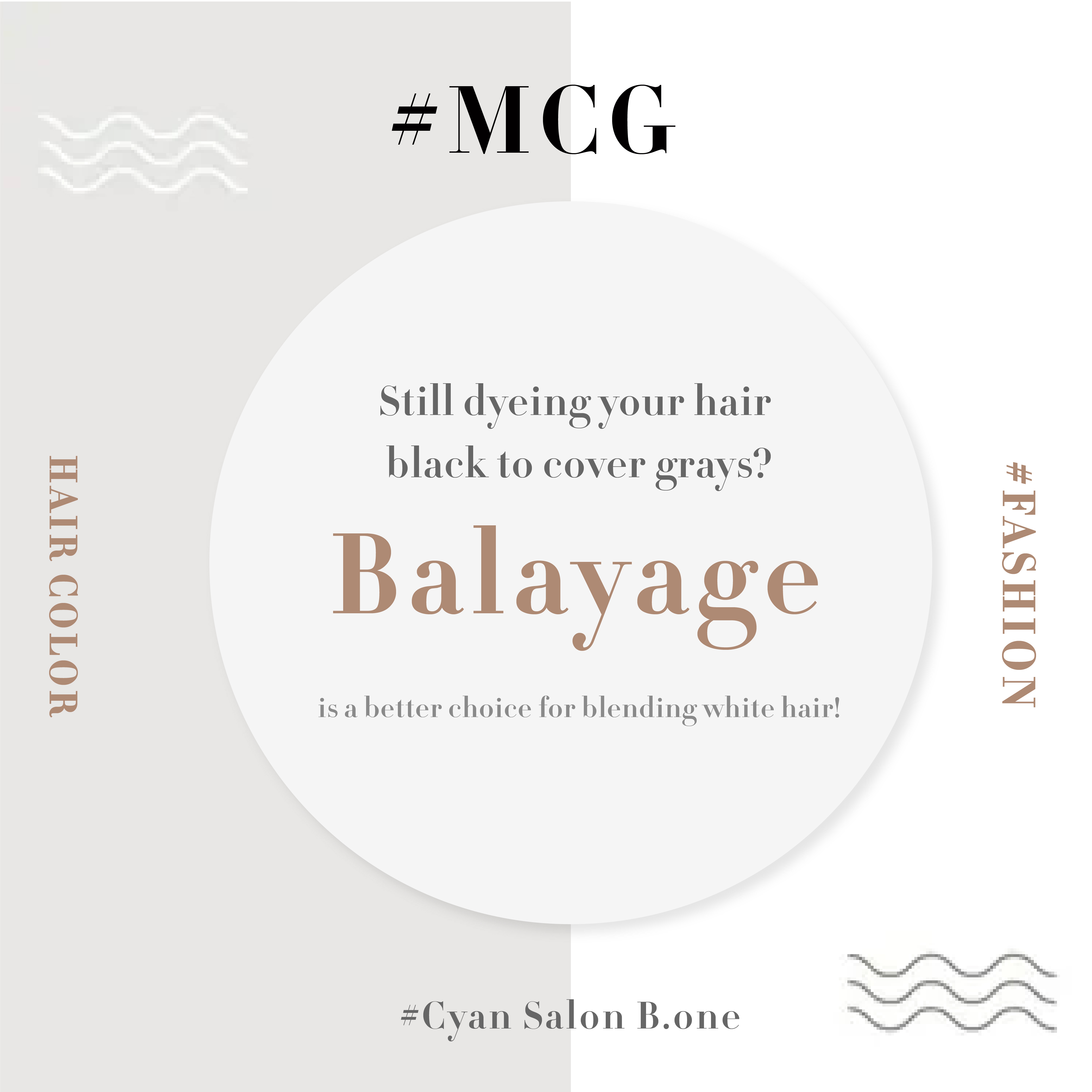 A better option than dyeing black to cover gray? Gray blending highlights let you extend the time between touch-ups!