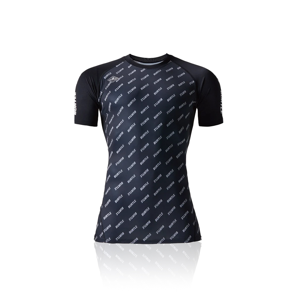 BURTLE 4071-71 涼感短袖上衣 LOGO黑