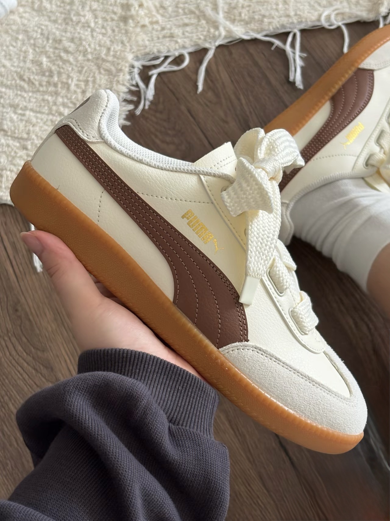 KTQ STORE ‧ Puma 9-T SUEDE 烤焦糖奶油配色 德訓鞋 407608-01