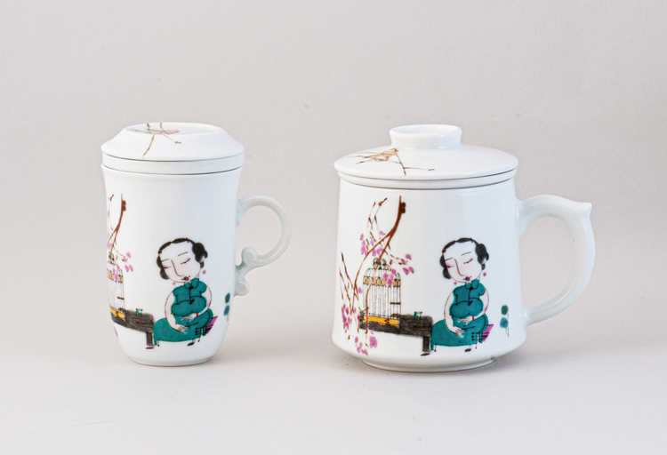 鹿港窯禮品館│陶瓷杯 夫妻對杯