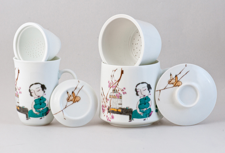 鹿港窯禮品館│陶瓷杯 夫妻對杯