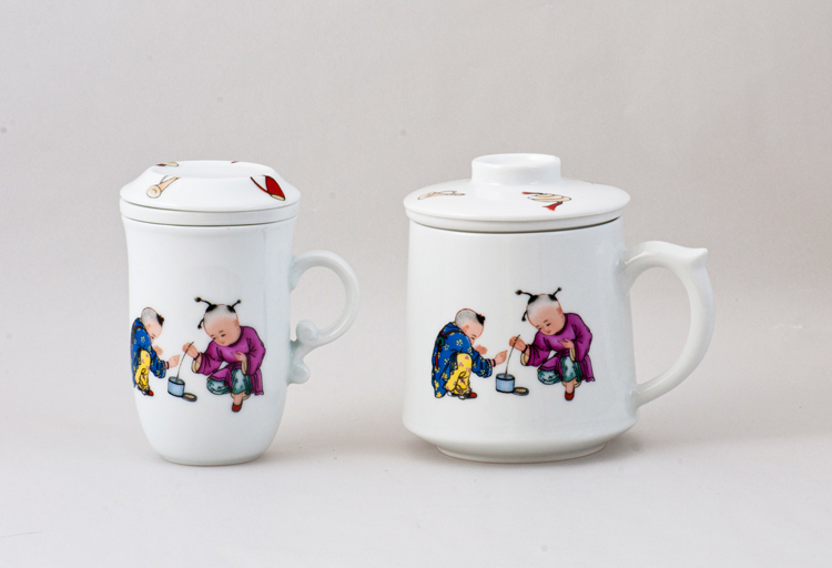 鹿港窯禮品館│陶瓷杯 夫妻對杯