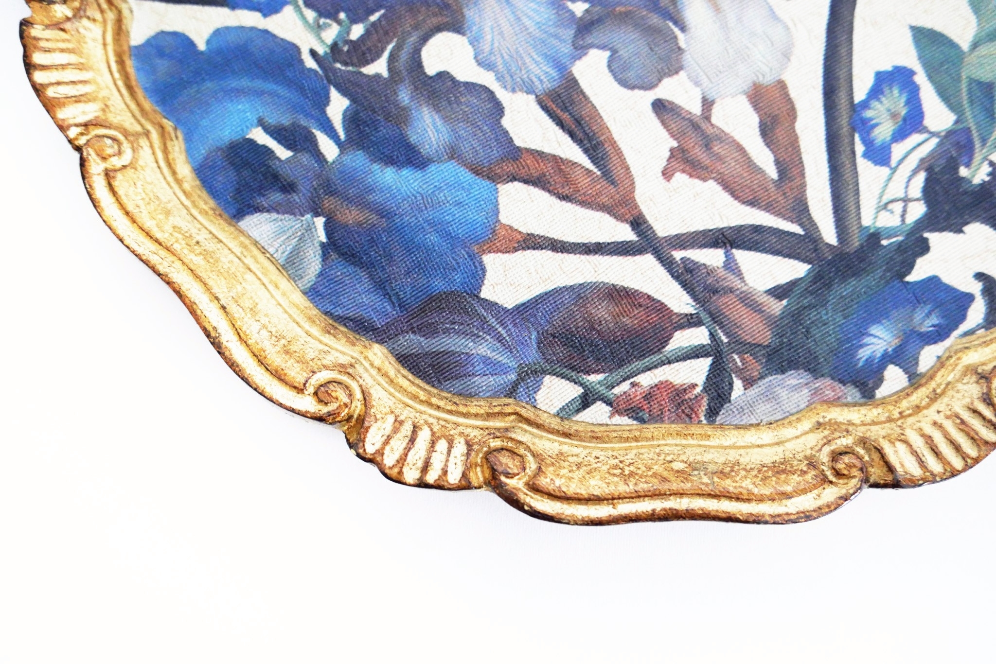 L&M FLORENCE ART｜ Florentine Charger-Gold & Iris