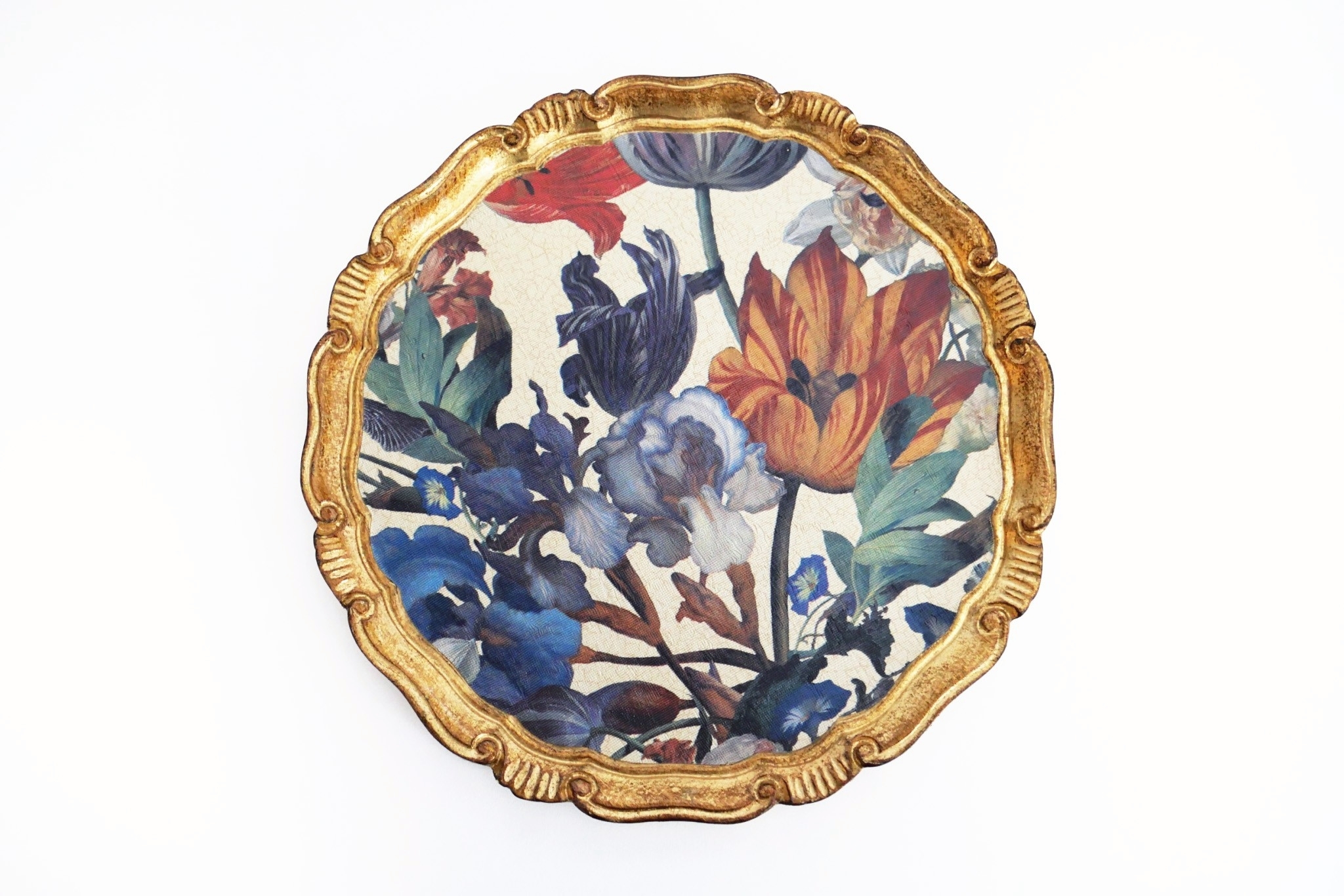 L&M FLORENCE ART｜ Florentine Charger-Gold & Iris