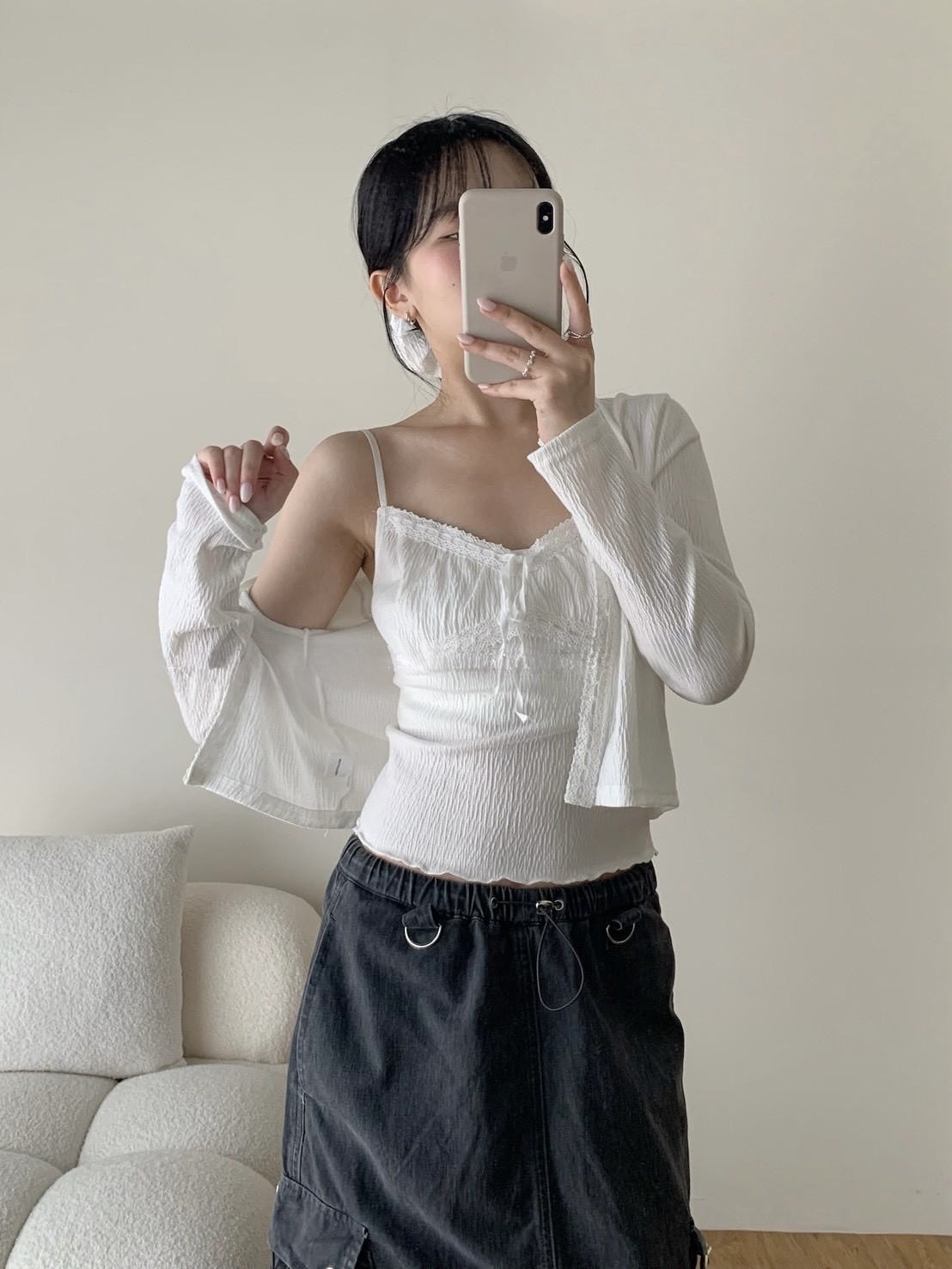 蕾絲背心 罩衫套裝