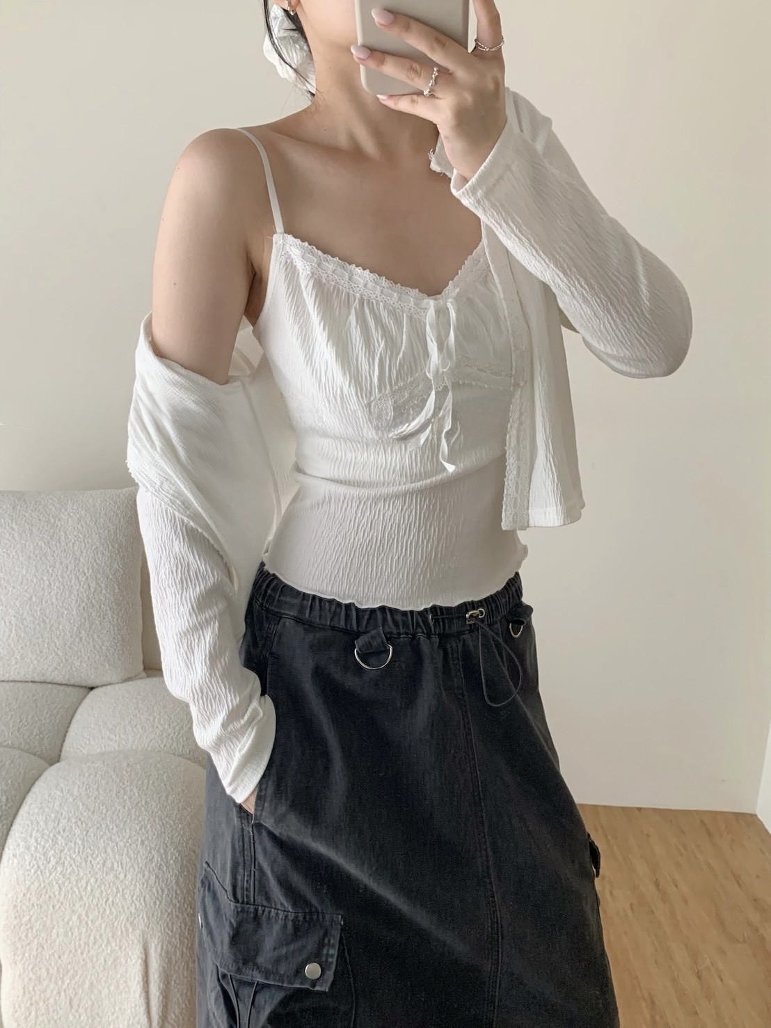 蕾絲背心 罩衫套裝