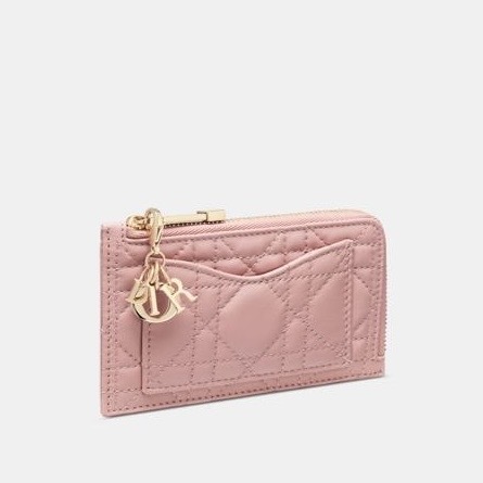 Outlet Lady Dior Cosmos Zipped Card Holder