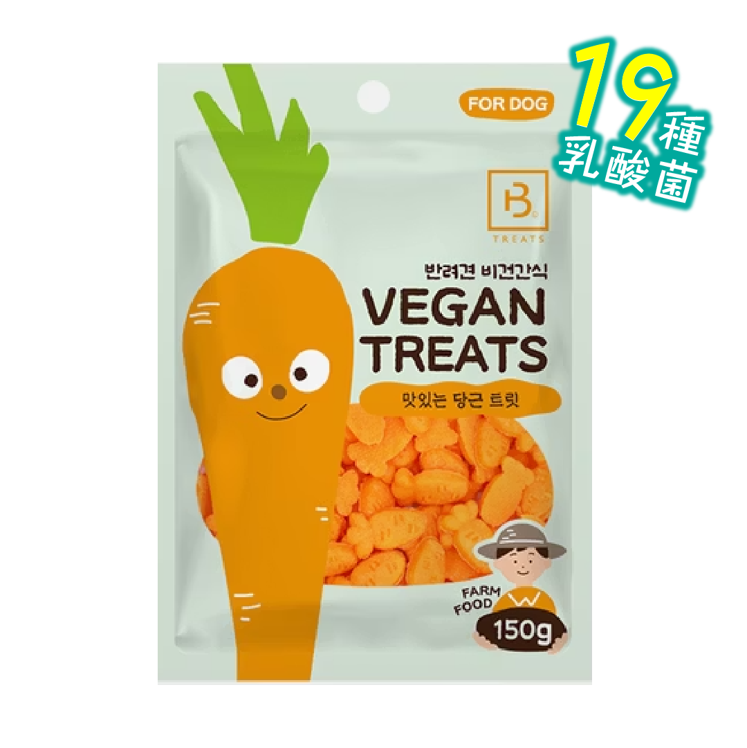 韓國 Breeder Lab | 19種乳酸菌 狗狗素食餅 紅蘿蔔味 150g