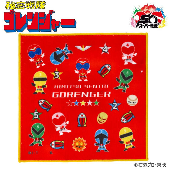 236441 Pbandai 預訂 2025/11月 秘密戦隊ゴレンジャー　デフォルメ　ミニタオル
