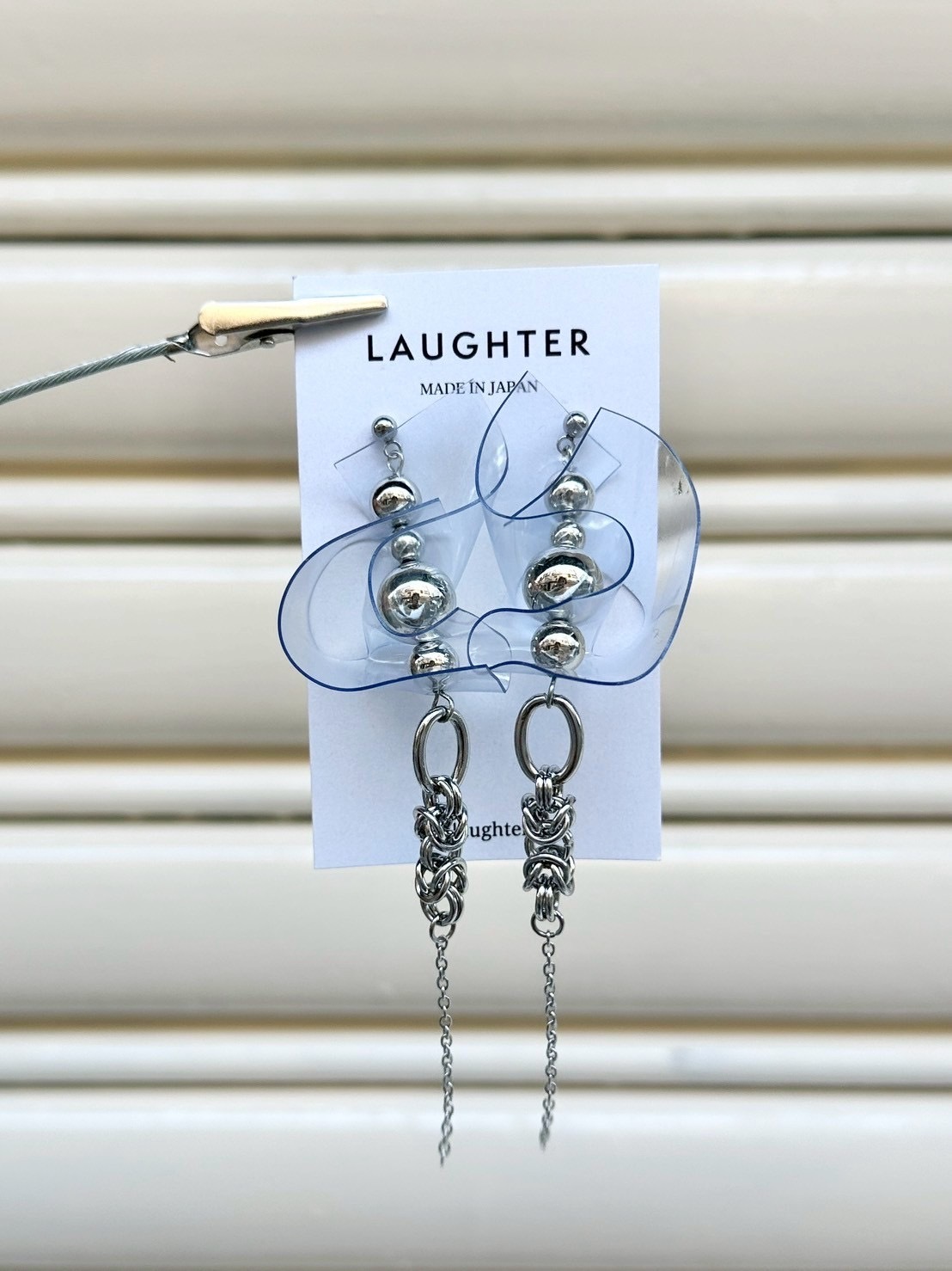 [LAUGHTER] PVC耳環 | 透明耳針 | NO.326