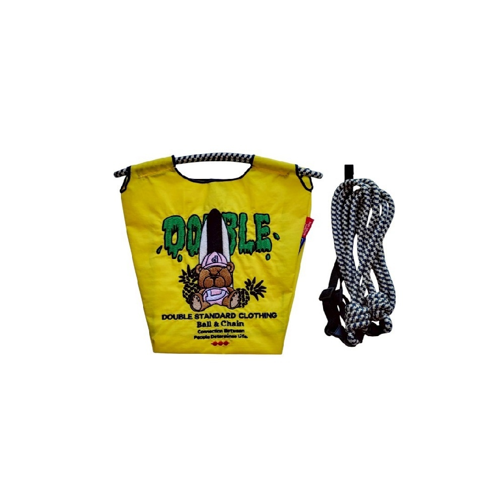 Ball＆Chain 刺繡環保購物袋 S號 - 黃 (0400011241)