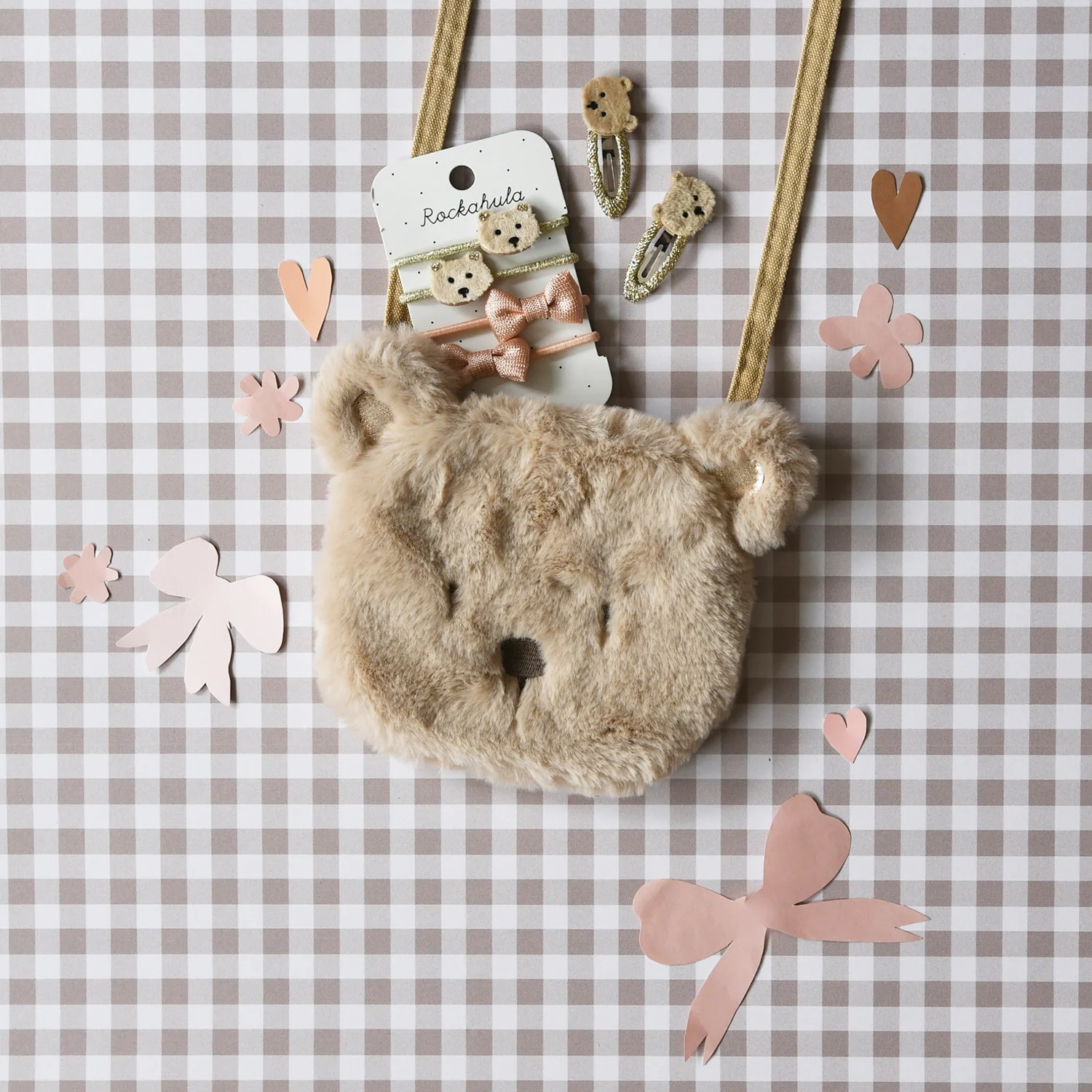 英國Rockahula Kids 髮夾-Teddy Bear