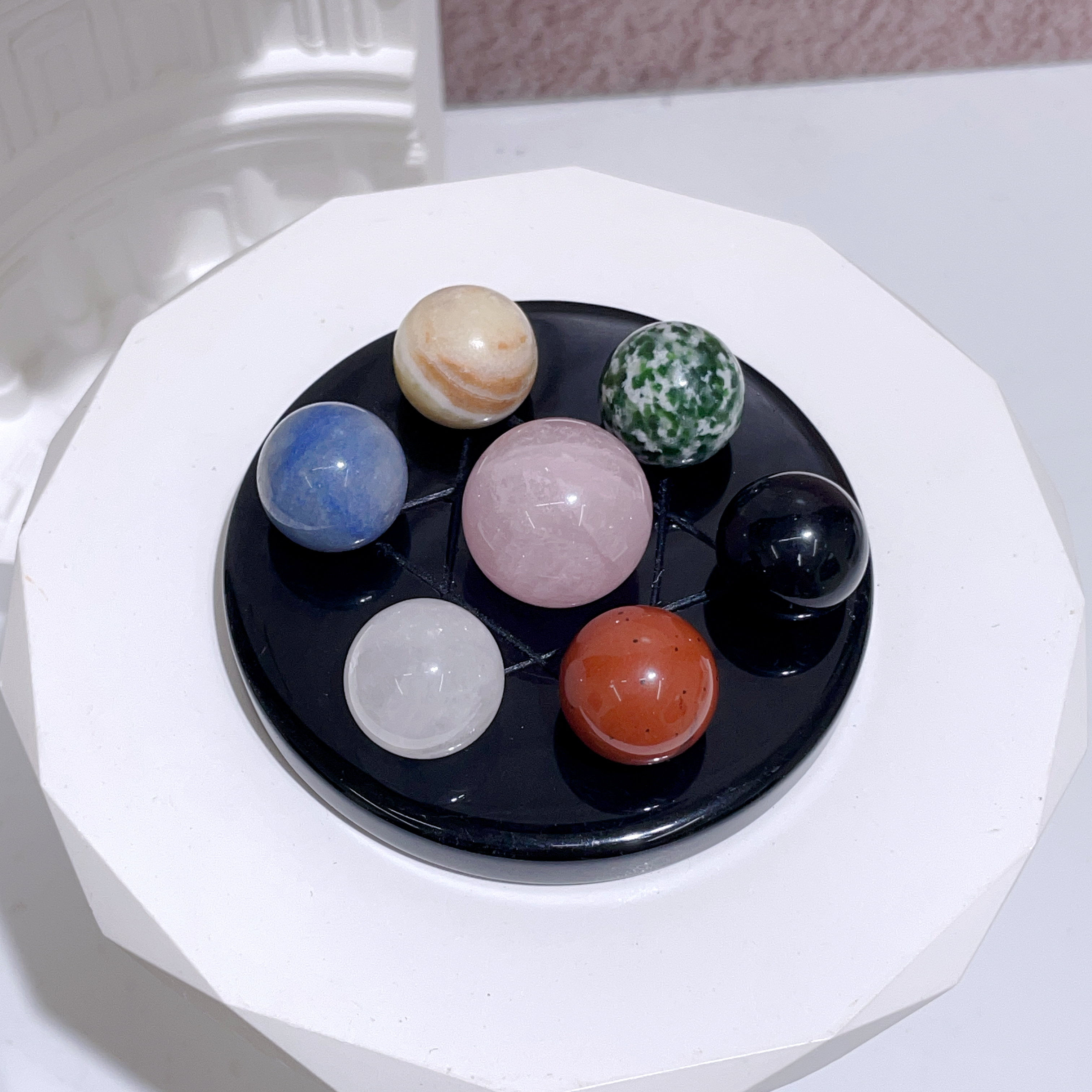 七色七星陣配黑瑪瑙七星盤