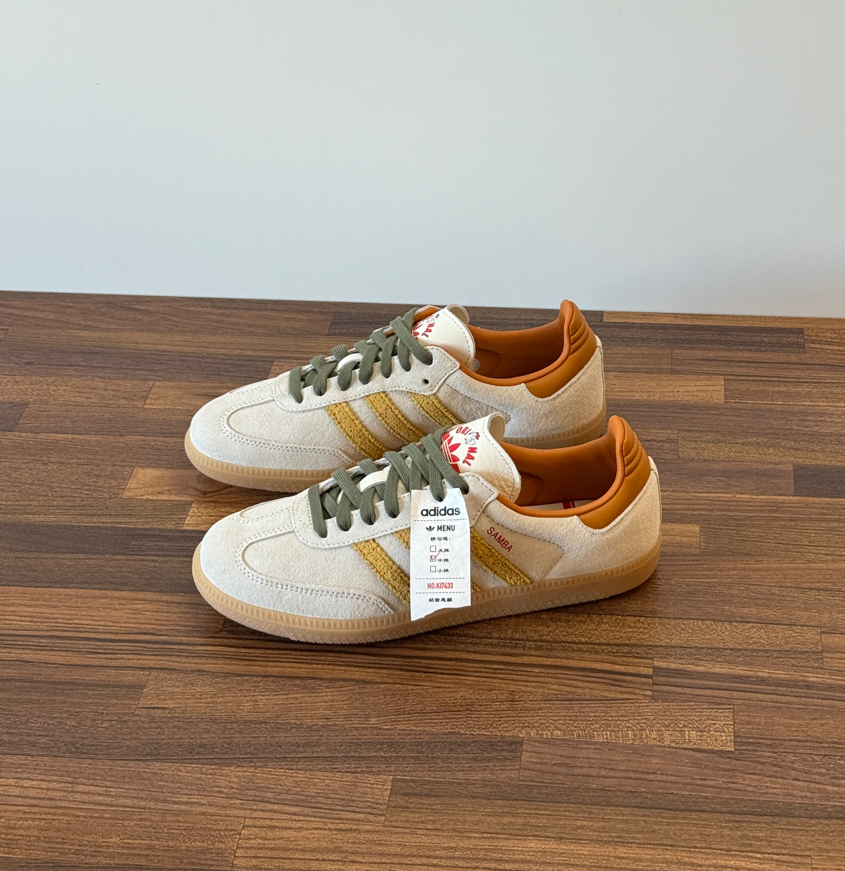 台灣限定 Adidas Originals Samba OG 香雞排配色 中辣 要切 麂皮 焦糖底 復古 德訓鞋 絨毛鞋帶 KI7433/預購