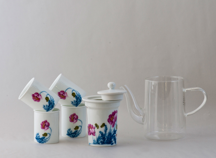 鹿港窯禮品館│玻璃壺 陶瓷 茶具組