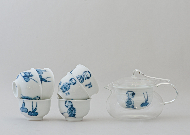 鹿港窯禮品館│玻璃壺 陶瓷 茶具組