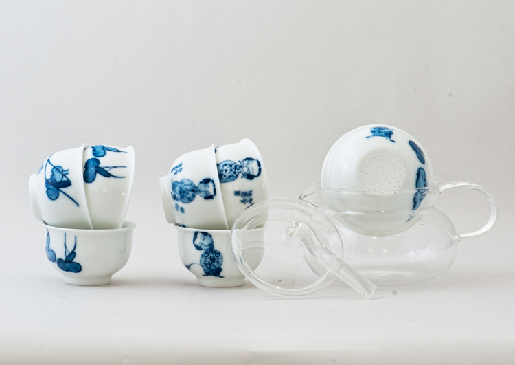 鹿港窯禮品館│玻璃壺 陶瓷 茶具組