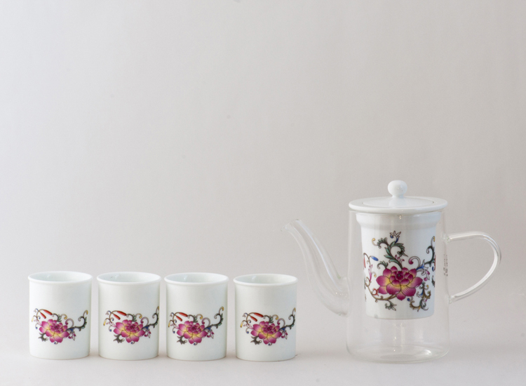 鹿港窯禮品館│玻璃壺 陶瓷 茶具組