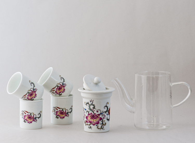 鹿港窯禮品館│玻璃壺 陶瓷 茶具組