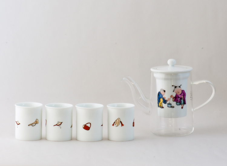 鹿港窯禮品館│玻璃壺 陶瓷 茶具組