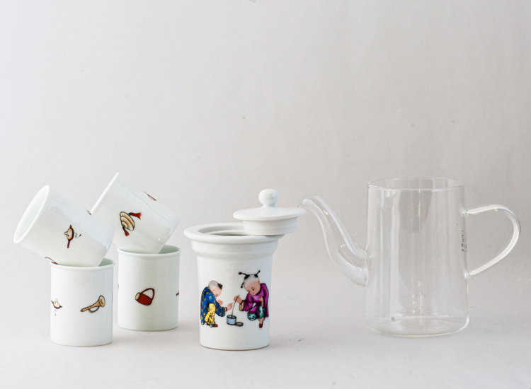 鹿港窯禮品館│玻璃壺 陶瓷 茶具組