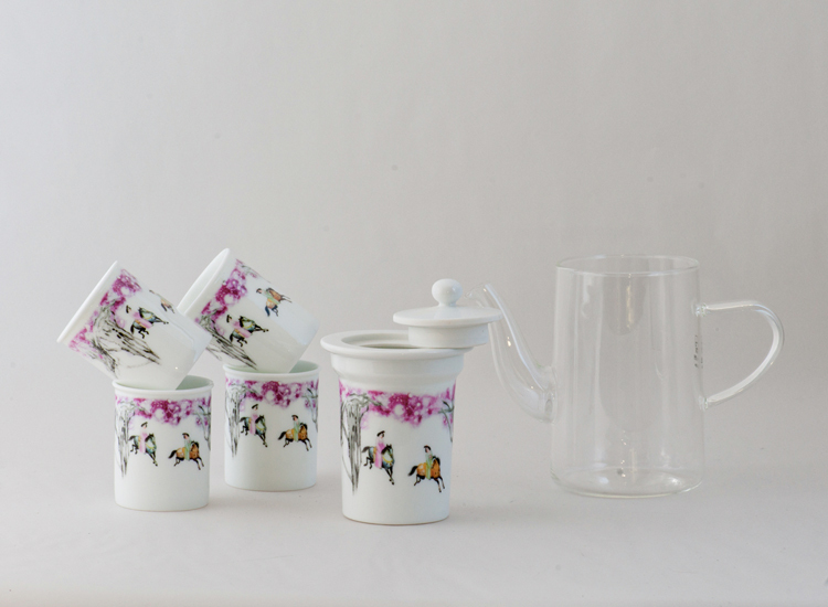 鹿港窯禮品館│玻璃壺 陶瓷 茶具組