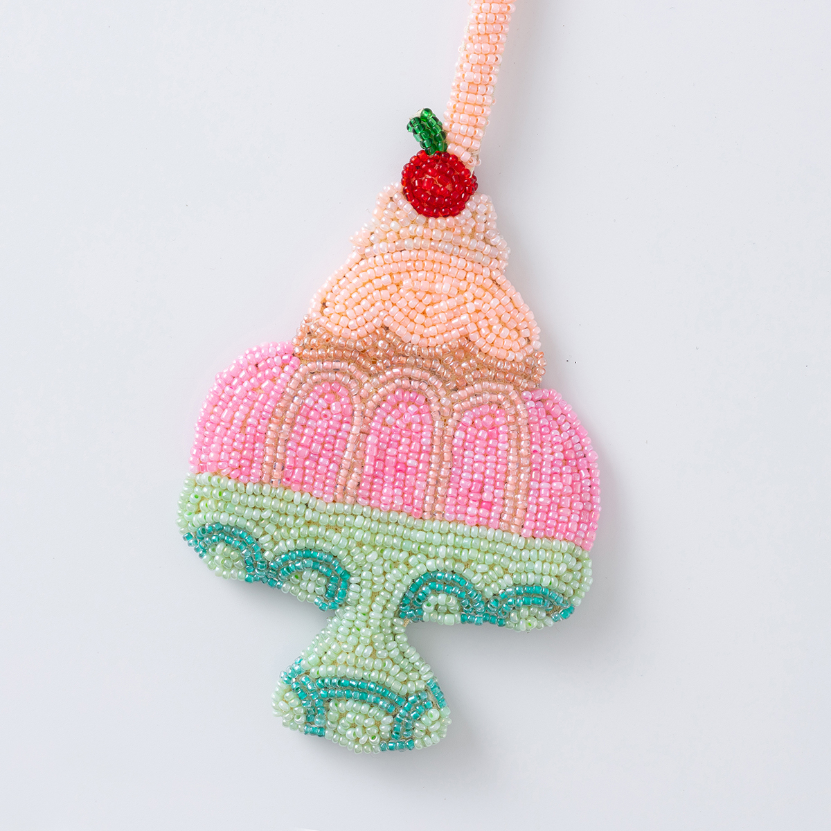 冰淇淋 串珠鑰匙圈