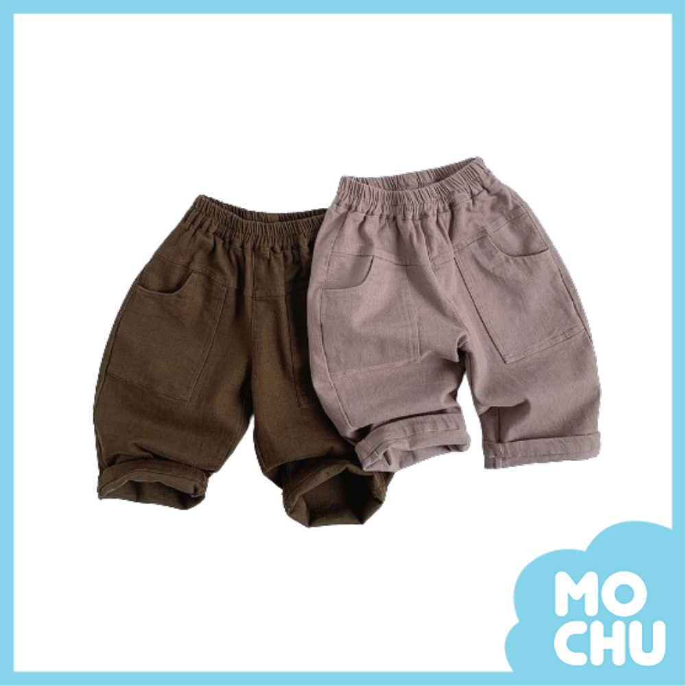 大口袋純色長褲(二色)