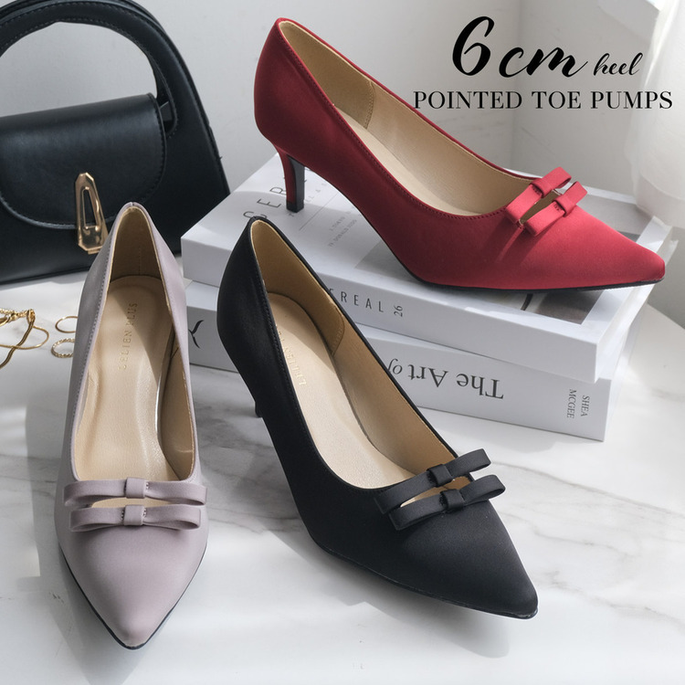 甜言溫柔 雙蝴蝶結尖頭跟鞋【KH7533】