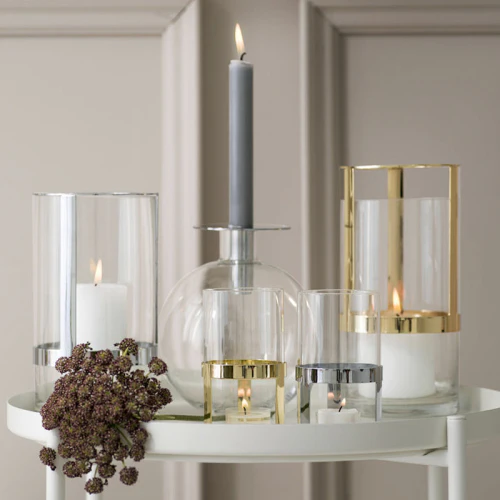 Sagaform-Hold 小圓燭燈座,搭配大尺寸的燭燈座,營造滿滿的儀式感