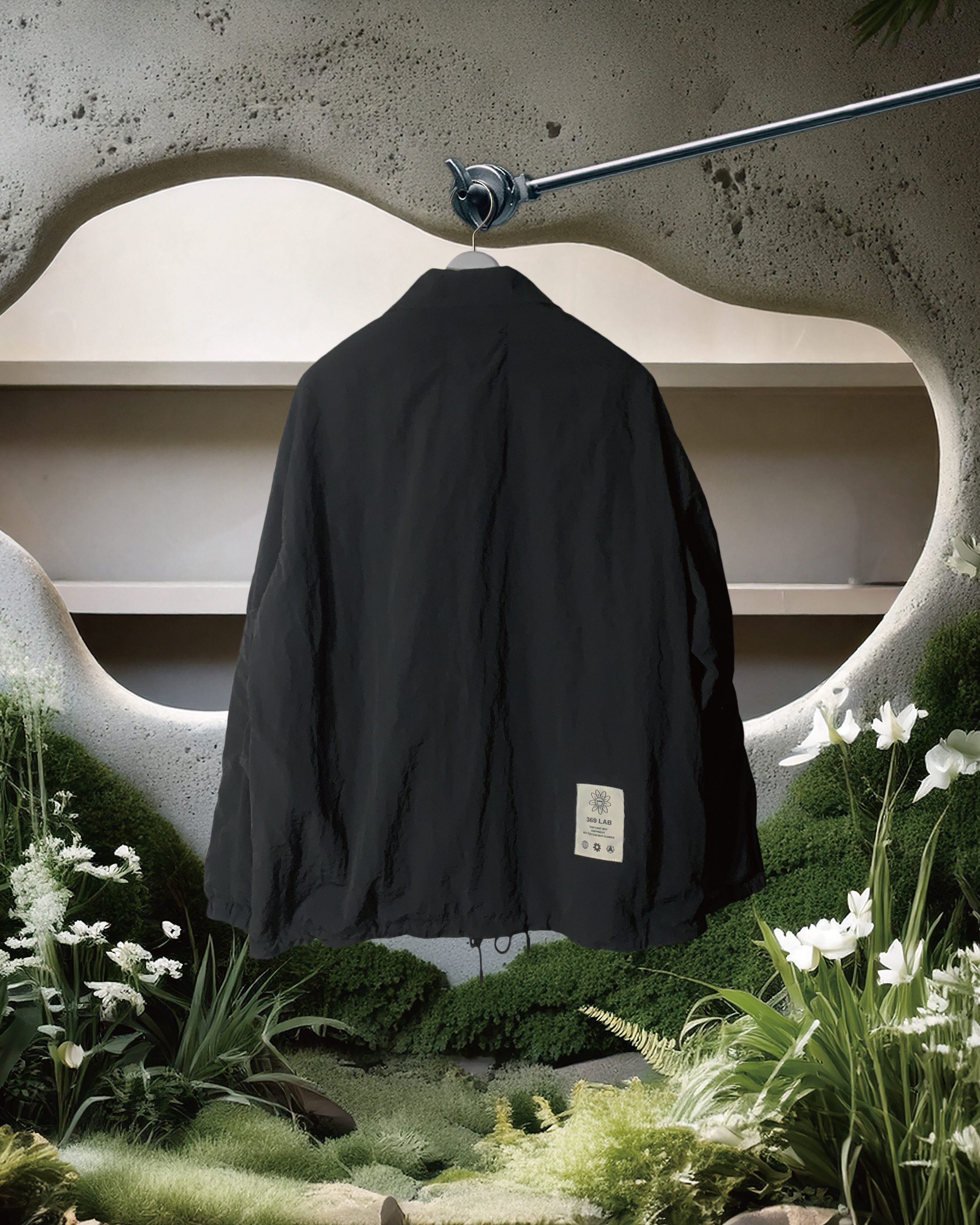 369Lab Triangle BF Coach Jacket - Black | 2F5JKT001